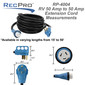 50 Amp RV Extension Cord  for Generator Inlet with Twist Lock