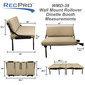 RecPro 38" Wall Mount Rollover Dinette Booth with Adjustable Legs