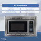 RV Microwave Stainless Steel 0.9 cu. ft. Replaces Greystone