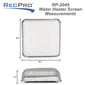 RV Water Heater Vent Screen