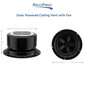 Solar Powered Ceiling Vent with Fan
