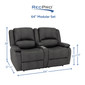 RecPro Charles 64" Double RV Wall Hugger Recliner Sofa RV Loveseat