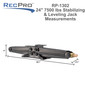 24" RV Stabilizing and Leveling Scissor Jack