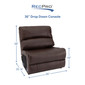 RecPro Charles 36" Drop-Down Comfort Console with Cup Holders Luxury RV Furniture
