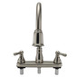 RV Kitchen Pull Down  Kitchen Faucet Twin Handle - Brushed Nickel