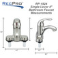 RV Bathroom Faucet Single Lever - Brushed Nickel