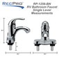RV Bathroom Faucet Single Lever 