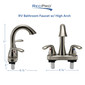 RV Bathroom Faucet with High Arch