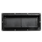 RV Range Vent Exterior Cover with Locking Damper Black