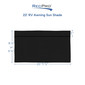 RV awning sun shade measurements.