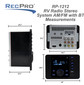 iRV 36 RV Radio Stereo System AM/FM with Bluetooth