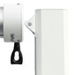 Close up on the top of the arm with the manual control knob for extend and retract of the awning.