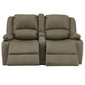 RecPro Charles 64" Powered Double RV Wall Hugger Recliner Sofa RV Loveseat