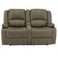 RecPro Charles 64" Powered Double RV Wall Hugger Recliner Sofa RV Loveseat