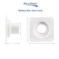 RV Replacement Battery Box Vent Cone