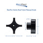 RV Roof Vent Replacement Manual Knob for Vento