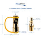 RV Propane Quick Disconnect Connect Adapter 1/4"