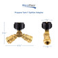 Propane Tank Y Splitter Adapter - No Gauge