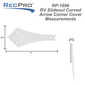 RV Slide Out Corner Trim Cover - Curved Arrow Style