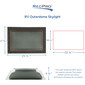 RV 14" x 22" Rectangular Skylight Cover