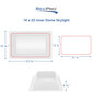 RV 14" x 22" Rectangular Interior Skylight Side Arch