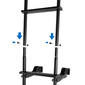 RV Toy Hauler Low Profile Universal 106" Collapsible Ladder with Hinges