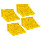 Wheel Chock Parking Block Wedge 4 Pack