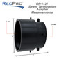 RV Sewer Termination Adapter 3" Lug to 3" Hub