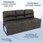 RecPro Charles 62" RV Jackknife Sleeper Sofa with Drop-Down Cupholders