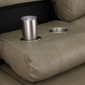 RecPro Charles 68" RV Jackknife Sleeper Sofa with Drop-Down Cupholders