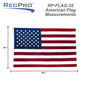 United States Flag 3' x 5' Embroidered Stars and Seams