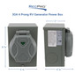 30 Amp RV Power Inlet Box for 4 Prong Generator Plug - 30A 125V/250V