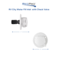RecPro RV City Water Fill Inlet with Check Valve
