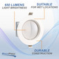 RV Recessed LED Ceiling Light 4" Soft White