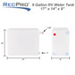 9 Gallon RV Water Tank 17" x 14" x 9" BPA Free