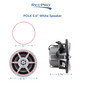 RV 6" Coaxial Water-Resistant Speaker Indoor/Outdoor with RGB LED Lighting