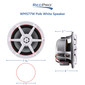 RV 7.7" Coaxial Water-Resistant Speaker Indoor/Outdoor With RGB LED Lighting