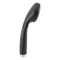 Black RV handheld shower head side profile.