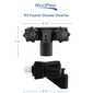 Black RV tub and shower diverter faucet measurements.