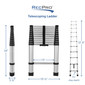 RecPro RV Telescoping Ladder 12.5ft Compatible with Lippert On-The-Go Prepped Units