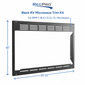 RV Microwave Trim Kit for RPM-1-BLK 1.0 Cu. Ft. Black