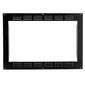 Black microwave trim kit front view.