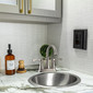 RV Bathroom Faucet Tall Spout Brushed Nickel with Drain