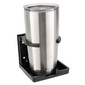 Black RV folding wall cup holder with a RecPro tumbler sitting in it.