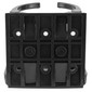 Black RV folding wall cup holder back view.