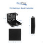 Black RV folding wall cup holder measurements.