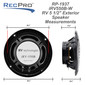 RV Speaker Interior & Exterior Black 5.5"