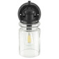 RV 12V Wall Mounted Light with Matte Black Finish and Glass Sconce