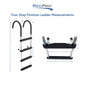 SSL-B4B Stainless Steel Four Step Pontoon Boat Boarding Ladder