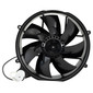 Black replacement outdoor fan assembly front view.